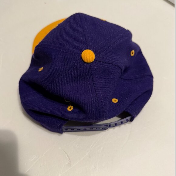 Vintage Sports Specialties Utah Jazz Snapback Hat Cap OSFA Purple Yellow RARE - Picture 9 of 9